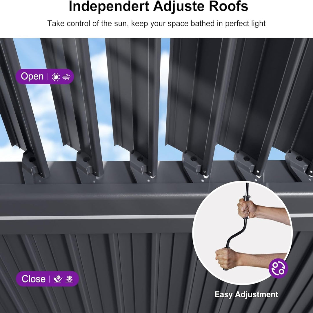 Louvered Pergola 92KS 11.5&