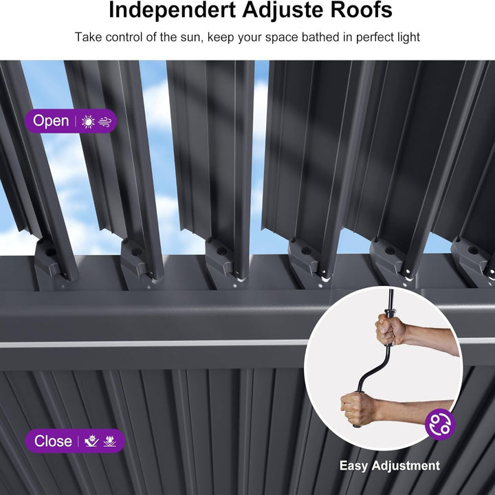 Louvered Pergola 92KS 11.5&
