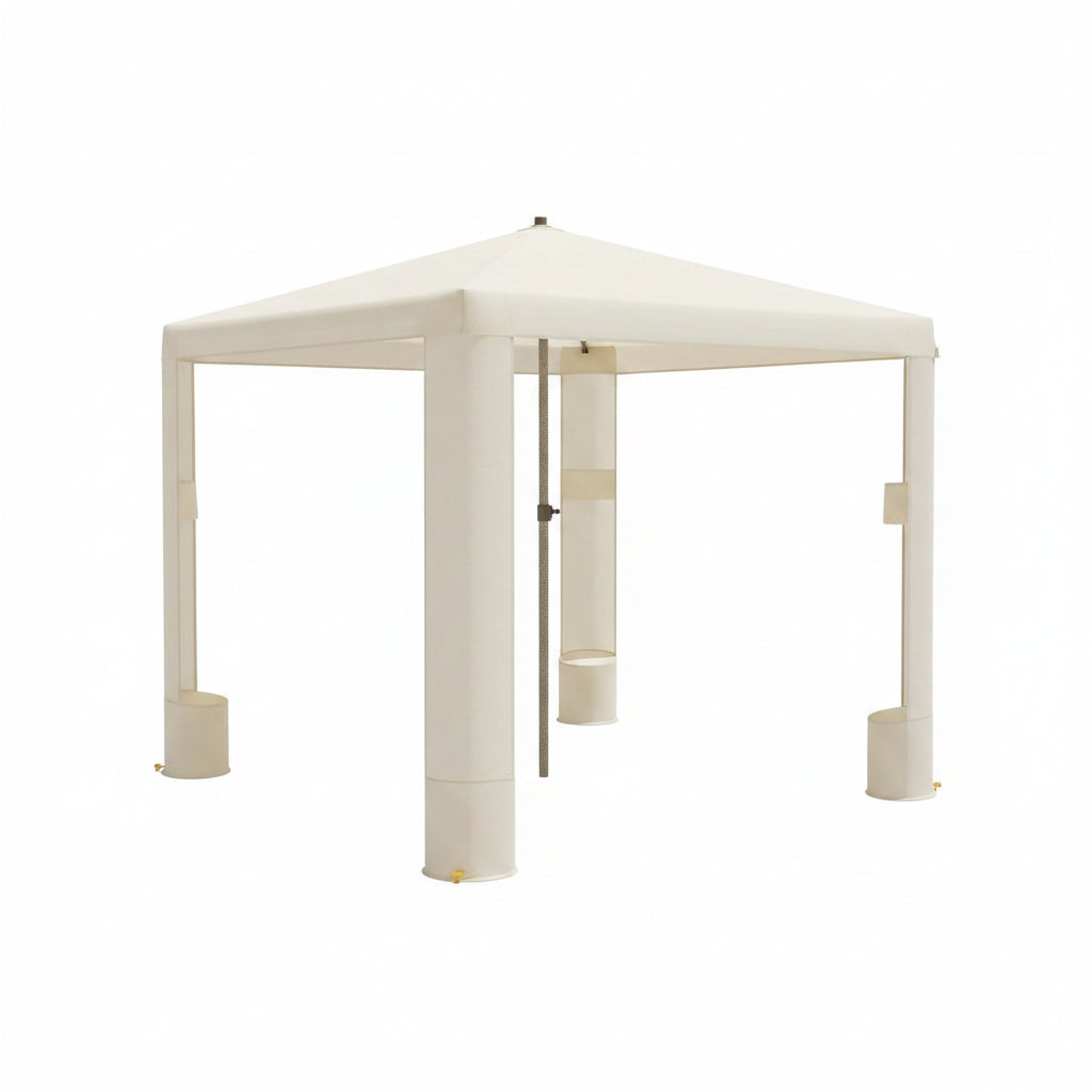 Beach Cabana 6.2'X6' Canopy, Fast Set up and Take Down, UPF 50+ UV Protection, Rainproof Beach Umbrella Shelter with Half Side Wall for Outdoor Patio Backyards Alfresco Eateries Pools Cafes Picnic